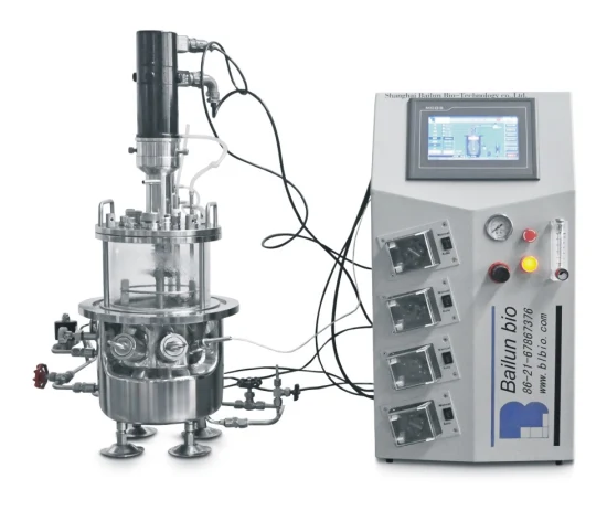 Bioreattore a membrana per macchina per la produzione di lievito di definizione con bioreattore a serbatoio da laboratorio